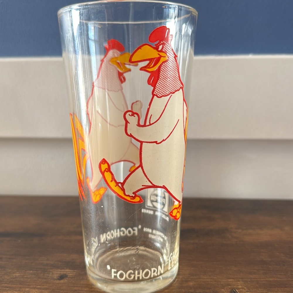 Vintage 1973 Pepsi Warner Brothers Foghorn Leghorn Looney Tunes Glass - Picture 3 of 9